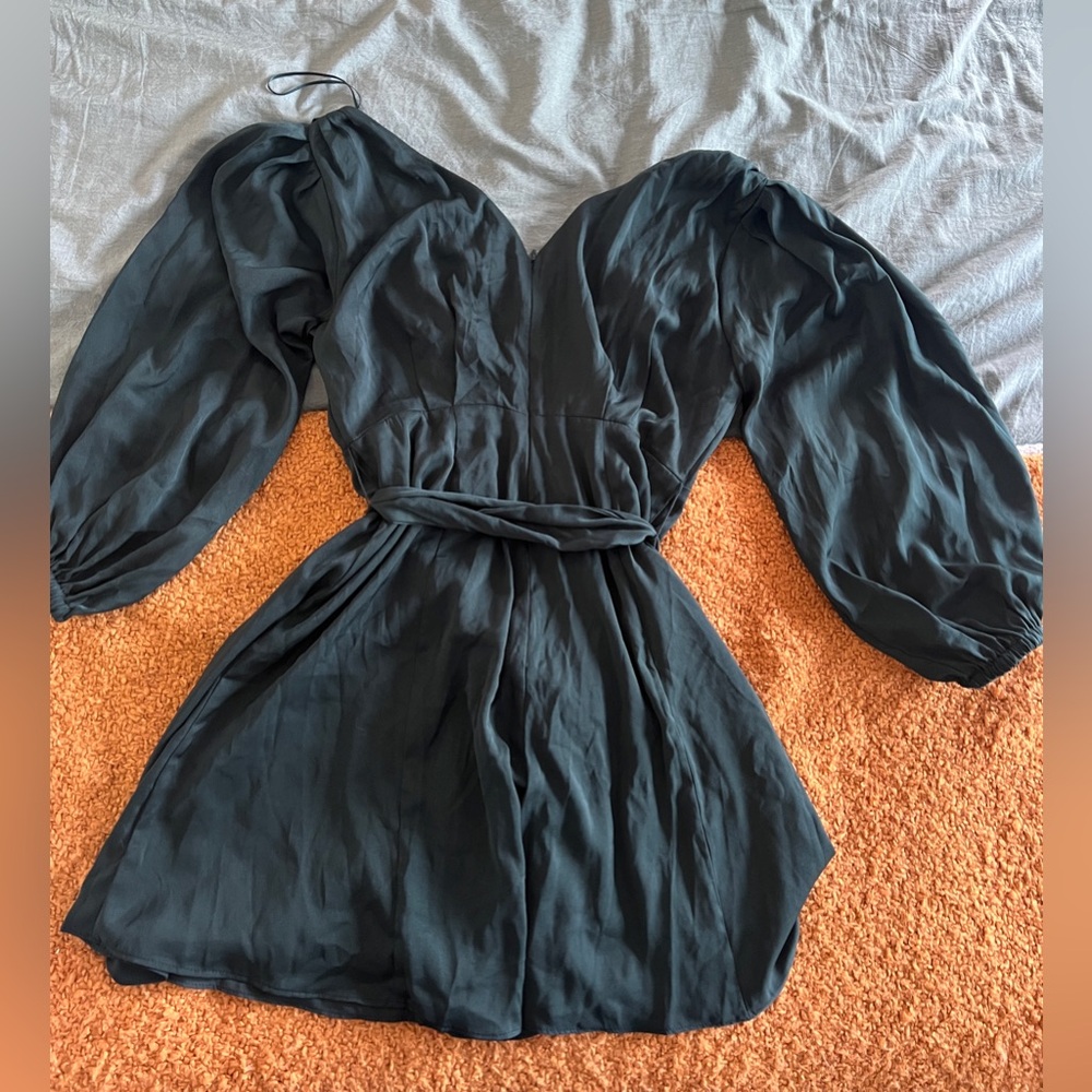 NWT - Mini dress in deep dark green size 8 Banana Republic